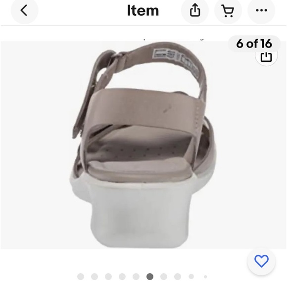 NEW IN BOX - ECCO Women's Felicia Ankle Strap Sandal Wedge (9-9.5) - Picture 5 of 16